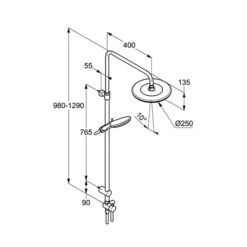 Kludi FRESHLINE Dual Shower System Ohne Thermostatarmatur -Megabad Verkäufe kludi duschsysteme freshline dual shower ohne 13830879