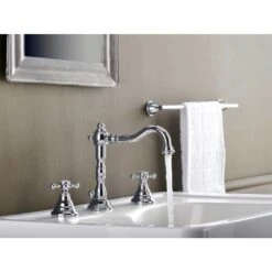 Kronenbach IOTA 2.0 Dreiloch-Waschtischarmatur Mit Ablaufgarnitur -Megabad Verkäufe kronenbach badarmaturen iota waschtisch dreiloch waschtischarmatur 4847633