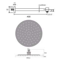 Kronenbach Radia 3.0 UP Duschsystem Mit Einhebelmischer Und Umstellung Für 2 Verbraucher -Megabad Verkäufe kronenbach badarmaturen radia 3 up duschsystem 13813104