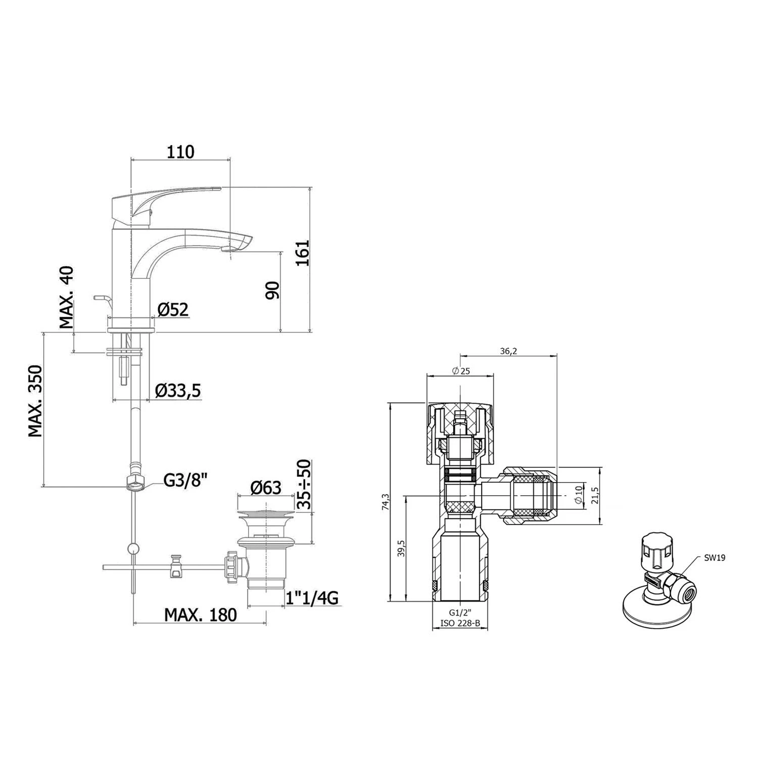 Kronenbach Rivara Montage- Und Armaturenset Für Waschtisch Mit Unterschrank 7 Kronenbach Rivara Montage- Und Armaturenset Für Waschtisch Mit Unterschrank – Bild 5