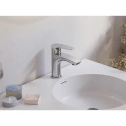 Kronenbach Rivara Waschtisch-Einhebelmischer Mit Pop Up Ablaufventil, Wassersparend -Megabad Verkäufe kronenbach badarmaturen rivara waschtisch einhebelmischer mitpop 13928723