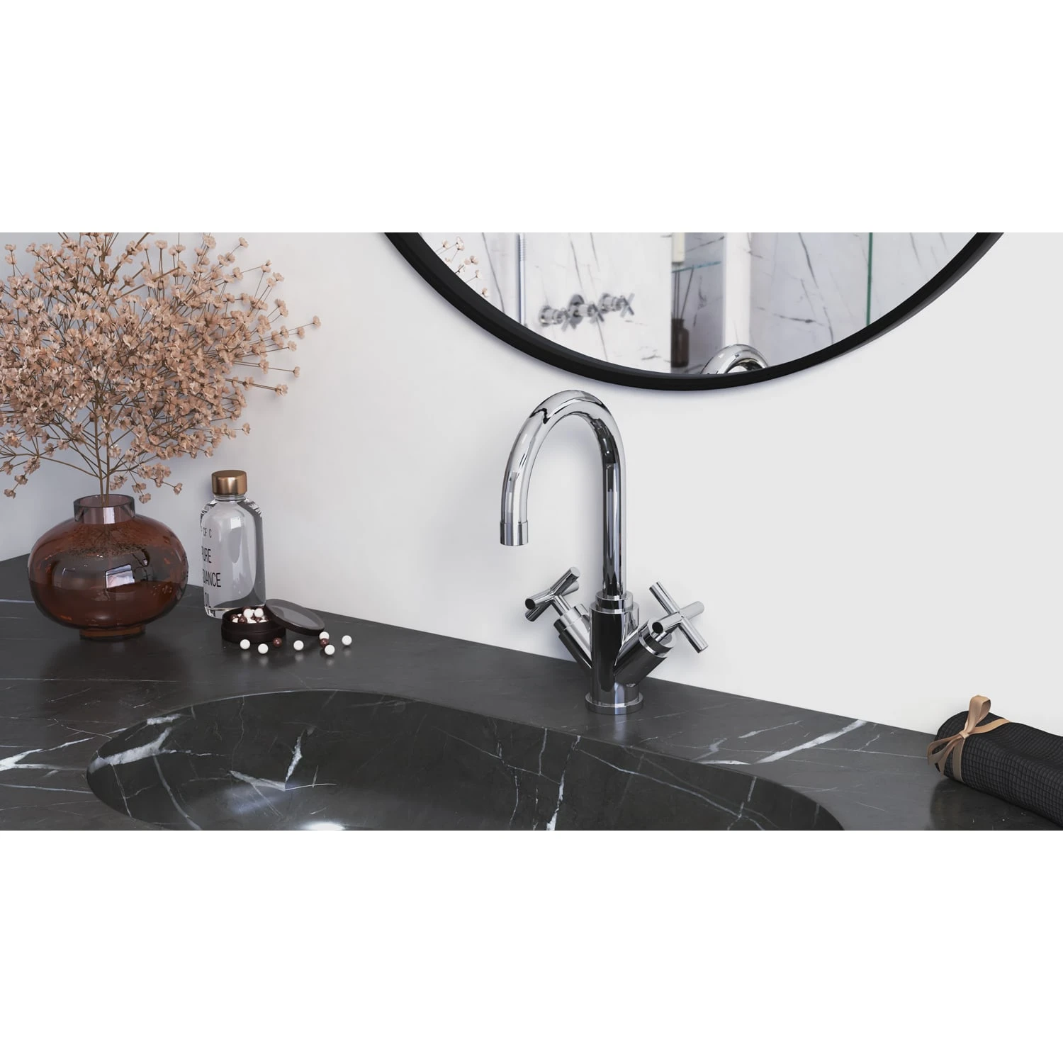 Kronenbach Zeta 2.0 Zweigriff-Waschtischmischer Ohne Ablaufgarnitur 5 Kronenbach Zeta 2.0 Zweigriff-Waschtischmischer Ohne Ablaufgarnitur – Bild 3