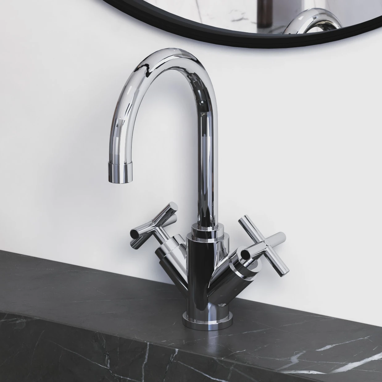 Kronenbach Zeta 2.0 Zweigriff-Waschtischmischer Ohne Ablaufgarnitur 3 Kronenbach Zeta 2.0 Zweigriff-Waschtischmischer Ohne Ablaufgarnitur