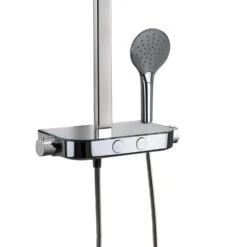 Kronenbach Duschsystem Aufputz Mit Smart Push Thermostat Und Glasablage -Megabad Verkäufe kronenbach duschsysteme mit smartpush thermostat und 6840086