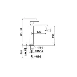 LAUFEN The New Classic Einhand-Standsäulen-Waschtischmischer -Megabad Verkäufe laufen the new classic armaturen waschtisch 4208644