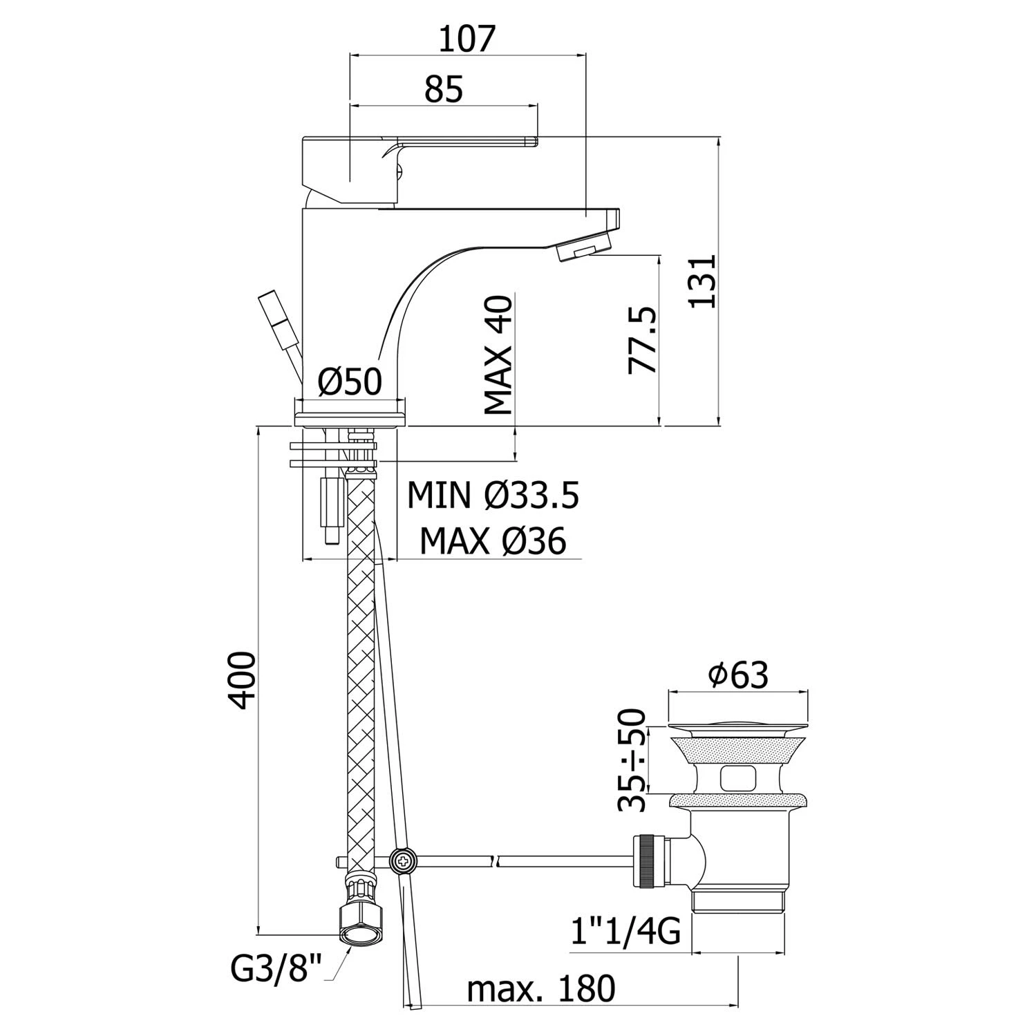 House 2.0 Einhebel-Waschtischbatterie Mit Ablaufgarnitur 7 House 2.0 Einhebel-Waschtischbatterie Mit Ablaufgarnitur – Bild 5