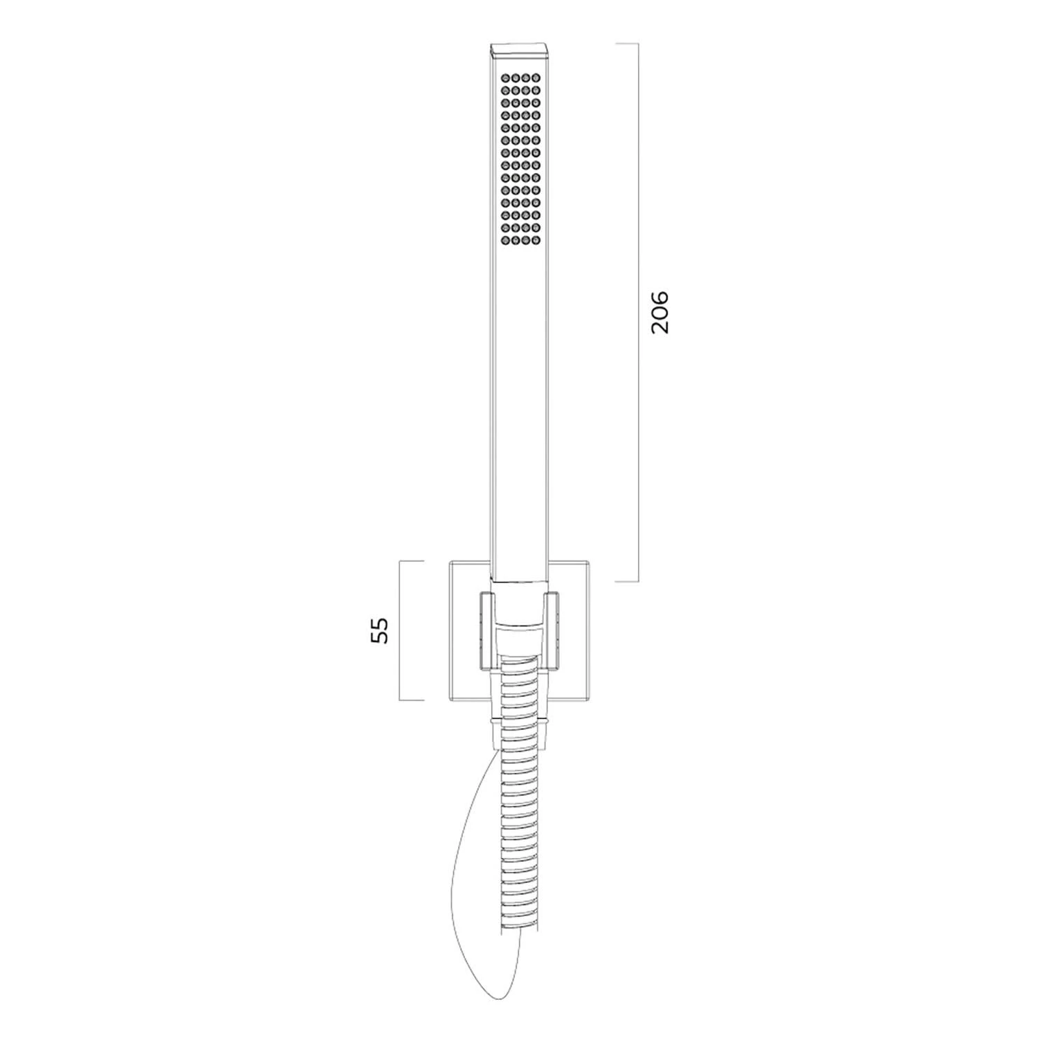 OLTENS Sog Stabhandbrause Quadratisch Mit 1 Strahlart 5 OLTENS Sog Stabhandbrause Quadratisch Mit 1 Strahlart – Bild 3