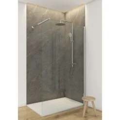 OLTENS Atran Duschsystem Mit Aufputz-Thermostat, Handbrause Und Kopfbrause Rund -Megabad Verkäufe oltens duschsysteme atran mit aufputz thermostat 13376212