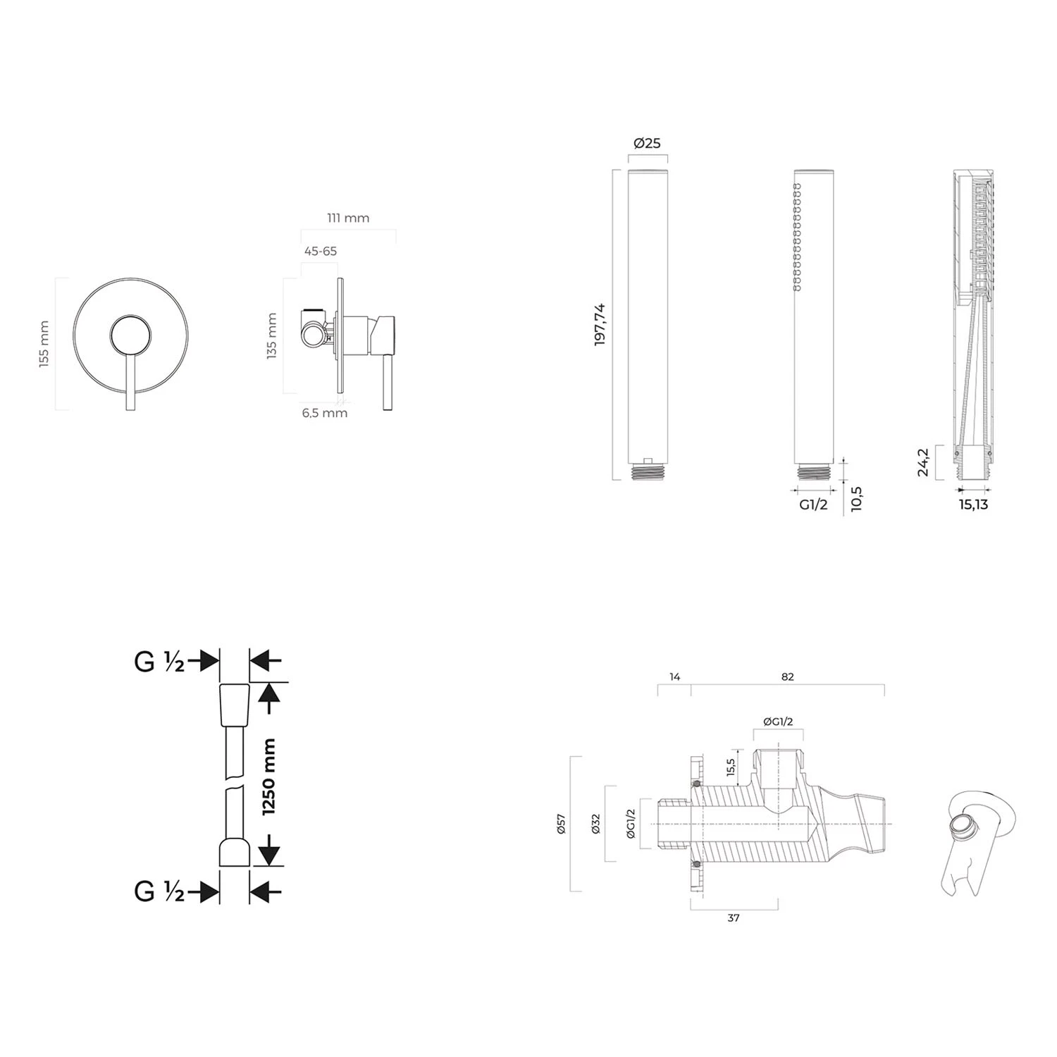 OLTENS Molle Duschsystem Mit Unterputz-Armatur Und Stabhandbrause Rund 6 OLTENS Molle Duschsystem Mit Unterputz-Armatur Und Stabhandbrause Rund – Bild 4