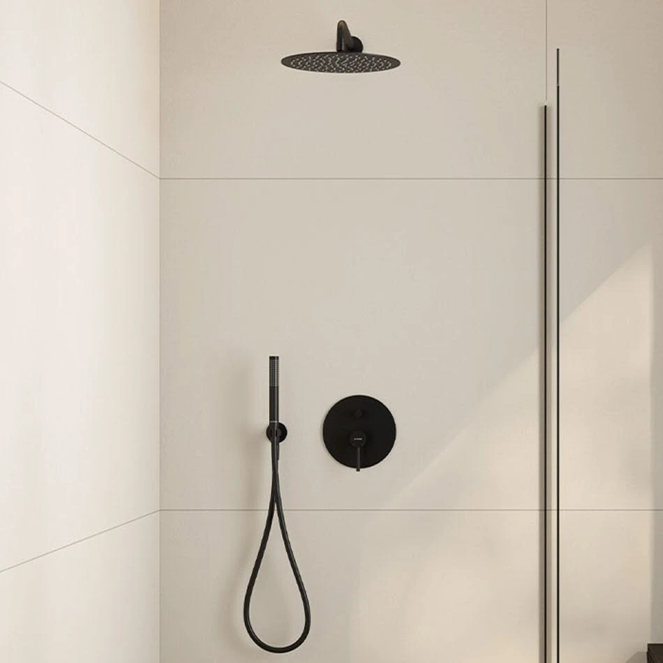 OLTENS Molle Duschsystem Mit Unterputz-Armatur, Stabhandbrause Und Kopfbrause Rund Ø 30 Cm 3 OLTENS Molle Duschsystem Mit Unterputz-Armatur, Stabhandbrause Und Kopfbrause Rund Ø 30 Cm