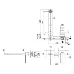 Pianura Giulia Waschtisch-Wandarmatur 20 Cm Inkl. Grundkörper, Wassersparend -Megabad Verkäufe pianura badarmaturen giulia waschtisch einhebelmischer 5 12489419