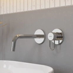 Pianura Stella Waschtisch-Wandarmatur 17,8 Cm Inkl. Grundkörper, Wassersparend