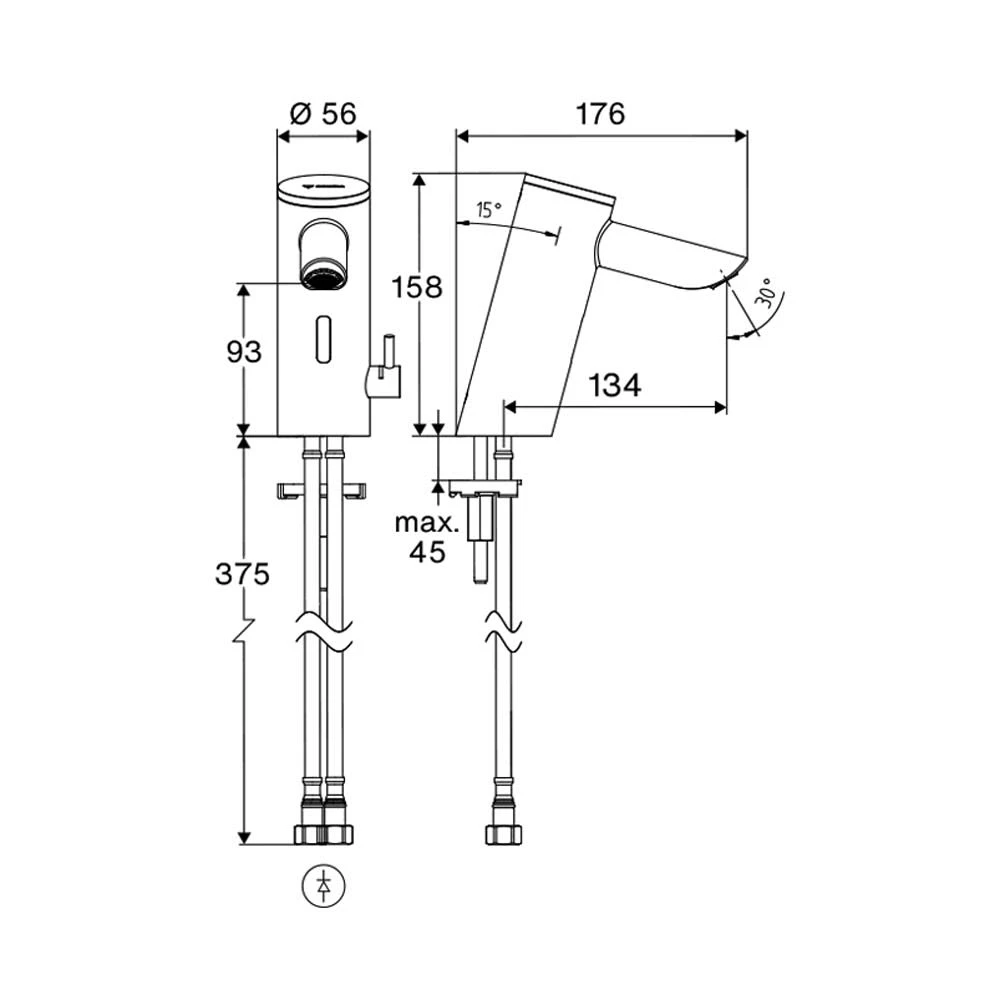 Schell PURIS E² Elektronische Waschtisch-Armatur Mit Batteriebetrieb, Hochdruck-Mischwasser 6 Schell PURIS E² Elektronische Waschtisch-Armatur Mit Batteriebetrieb, Hochdruck-Mischwasser – Bild 4