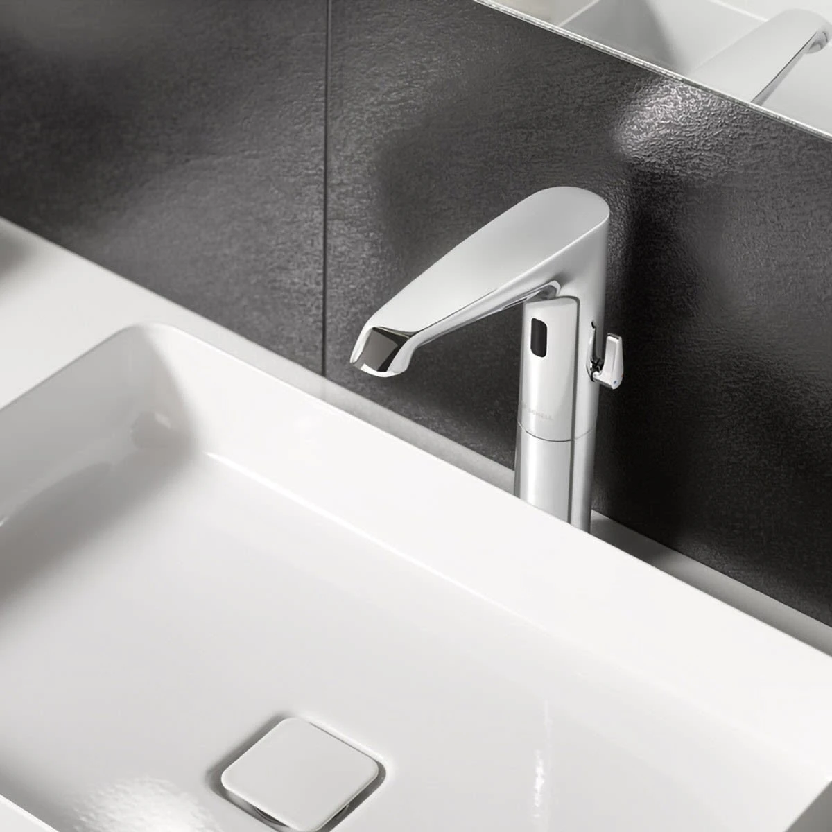 Schell XERIS E² Elektronische Waschtisch-Armatur Mit Stecker-Netzteil, Hochdruck-Mischwasser, L 8 Schell XERIS E² Elektronische Waschtisch-Armatur Mit Stecker-Netzteil, Hochdruck-Mischwasser, L – Bild 6