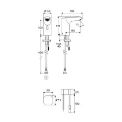 Schell XERIS E² Elektronische Waschtisch-Armatur Mit Unterputz-Netzteil, Hochdruck-Kaltwasser, S -Megabad Verkäufe schell badarmaturen xeris e2 elektronische waschtisch 13924558