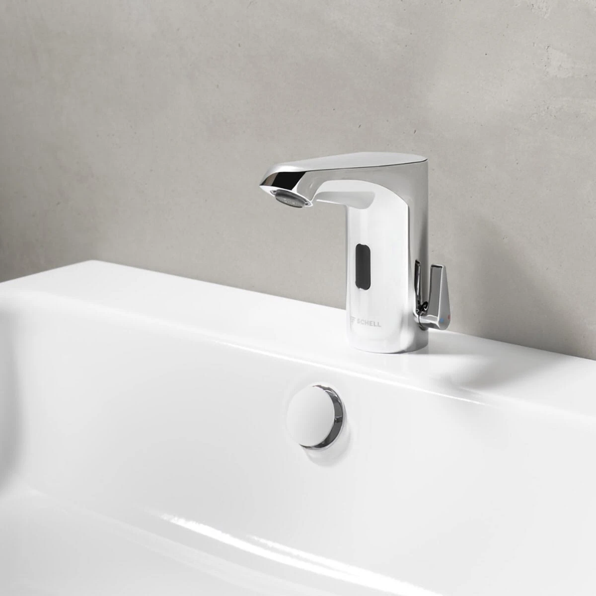 Schell XERIS E² Elektronische Waschtisch-Armatur Mit Unterputz-Netzteil, Hochdruck-Mischwasser, S 8 Schell XERIS E² Elektronische Waschtisch-Armatur Mit Unterputz-Netzteil, Hochdruck-Mischwasser, S – Bild 6