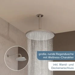 Schütte KARIBIK Duschsystem Mit Kopfbrause Und Handbrause, Ohne Armatur -Megabad Verkäufe schuette duschsysteme aquadot mit kopfbrause und 13927007