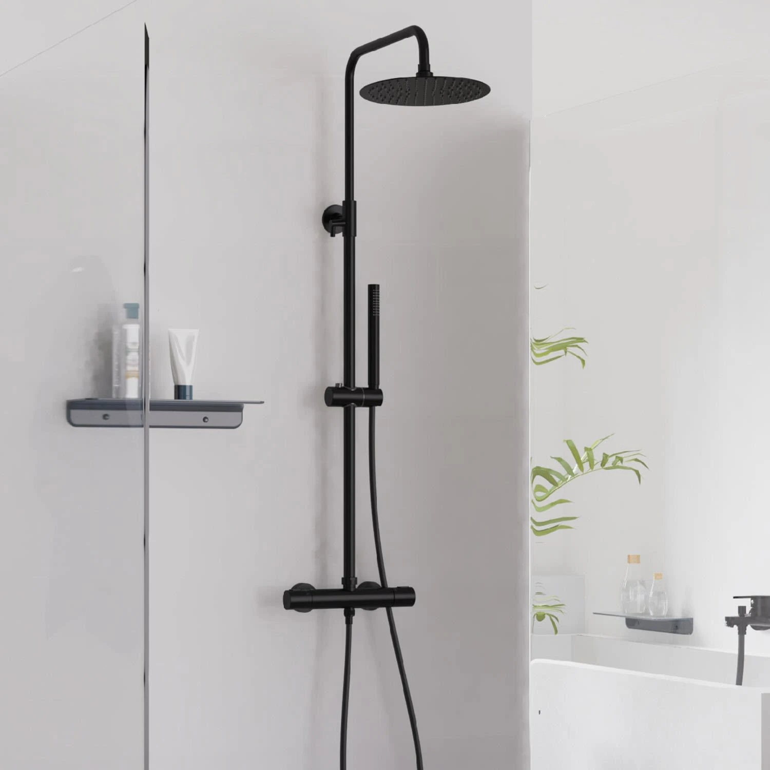 Schütte AQUADUCT Überkopf-Brauseset Mit Thermostatarmatur 3 Schütte AQUADUCT Überkopf-Brauseset Mit Thermostatarmatur