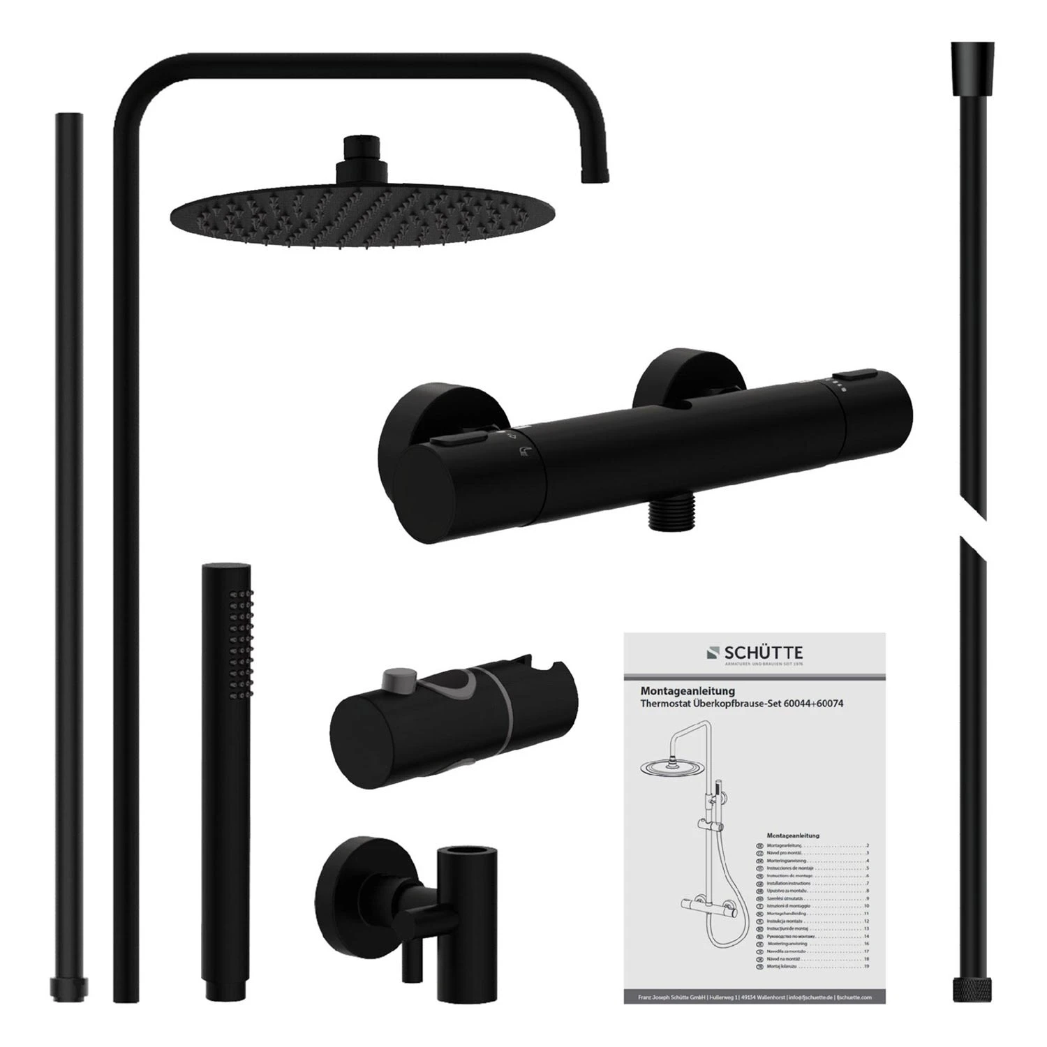 Schütte AQUADUCT Überkopf-Brauseset Mit Thermostatarmatur 12 Schütte AQUADUCT Überkopf-Brauseset Mit Thermostatarmatur – Bild 10