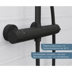 Schütte MADURA FRESH Regendusche Mit Thermostat Duscharmatur, Handbrause Mit 3 Funktionen -Megabad Verkäufe schuette duschsysteme madura fresh regendusche mit 12499082