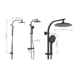 Schütte MADURA FRESH Regendusche Mit Thermostat Duscharmatur, Handbrause Mit 3 Funktionen -Megabad Verkäufe schuette duschsysteme madura fresh regendusche mit 12499100