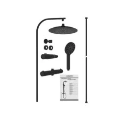 Schütte MADURA FRESH Regendusche Mit Thermostat Duscharmatur, Handbrause Mit 3 Funktionen -Megabad Verkäufe schuette duschsysteme madura fresh regendusche mit 12499201