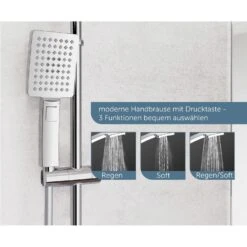 Schütte MALLORCA Duschsystem Mit Kopfbrause Und Handbrause, Ohne Armatur -Megabad Verkäufe schuette duschsysteme mallorca mit kopfbrause und 12499192