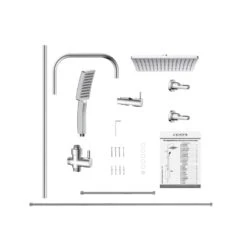 Schütte MALLORCA Duschsystem Mit Kopfbrause Und Handbrause, Ohne Armatur -Megabad Verkäufe schuette duschsysteme mallorca mit kopfbrause und 12499208
