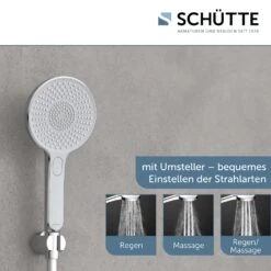 Schütte KARIBIK Handbrause Rund Mit 3 Strahlarten 11 Schütte KARIBIK Handbrause Rund Mit 3 Strahlarten -Megabad Verkäufe schuette wannen und duscharmaturen karibik handbrause 13978756