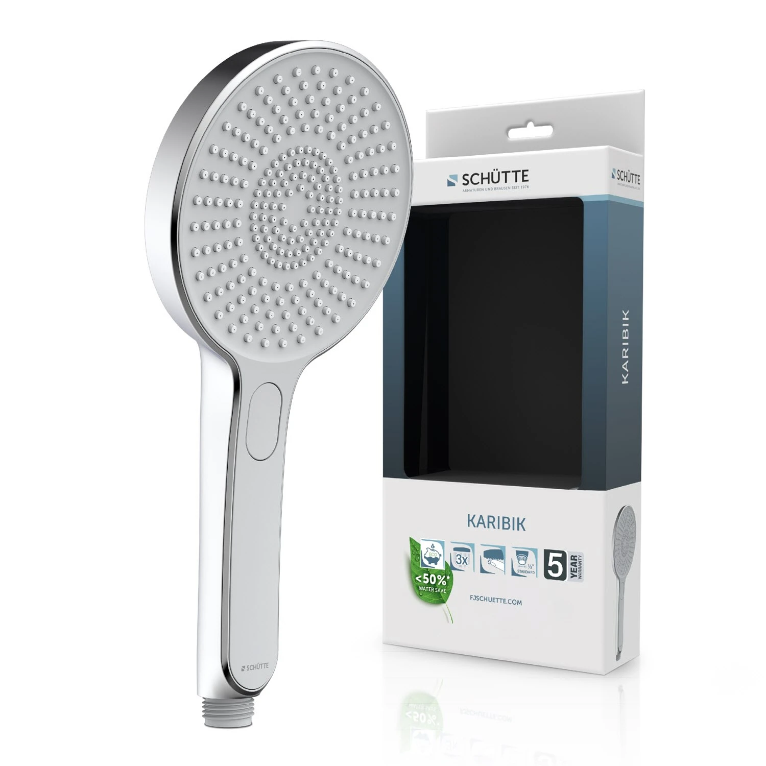 Schütte KARIBIK Handbrause Rund Mit 3 Strahlarten 9 Schütte KARIBIK Handbrause Rund Mit 3 Strahlarten – Bild 8