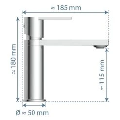 Schütte MANHATTAN Waschtischarmatur Mit Ablaufgarnitur Pop Up -Megabad Verkäufe schuette waschtischarmaturen manhattan mit ablaufgarnitur und 13096151