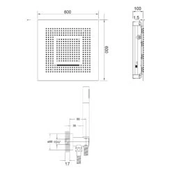 Steinberg Sensual Rain "iFlow" Duschsystem Mit Sensual Rain "Wall Rain" Regenpaneel, Ohne Beleuchtung -Megabad Verkäufe steinberg sensual rain duschsysteme iflow mit 10254440
