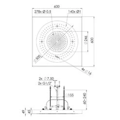 Steinberg Serie 390 Sensual Rain Regenpaneel -Megabad Verkäufe steinberg sensual rain regenbrausen serie 390 13509924