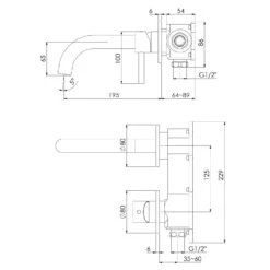 Steinberg Serie 100 Wand-Waschtisch Einhebelmischer Ausladung 19,5 Cm -Megabad Verkäufe steinberg serie 100 waschtisch wand einhebelmischer 13968768