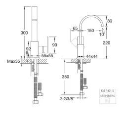 Steinberg Serie 135 Waschtisch-Spültisch-Einhebelmischbatterie -Megabad Verkäufe steinberg serie 135 waschtisch spueltisch einhebelmischbatterie 5488369