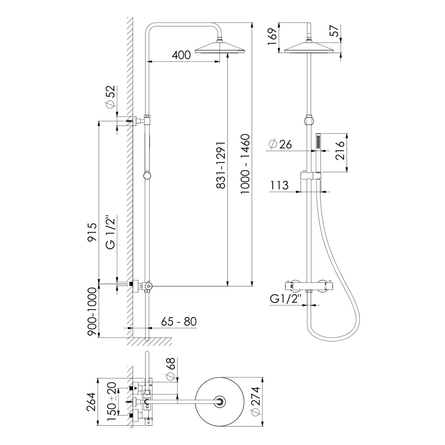 Steinberg Serie 315 Duschsystem Mit LED-Kopfbrause 7 Steinberg Serie 315 Duschsystem Mit LED-Kopfbrause – Bild 5