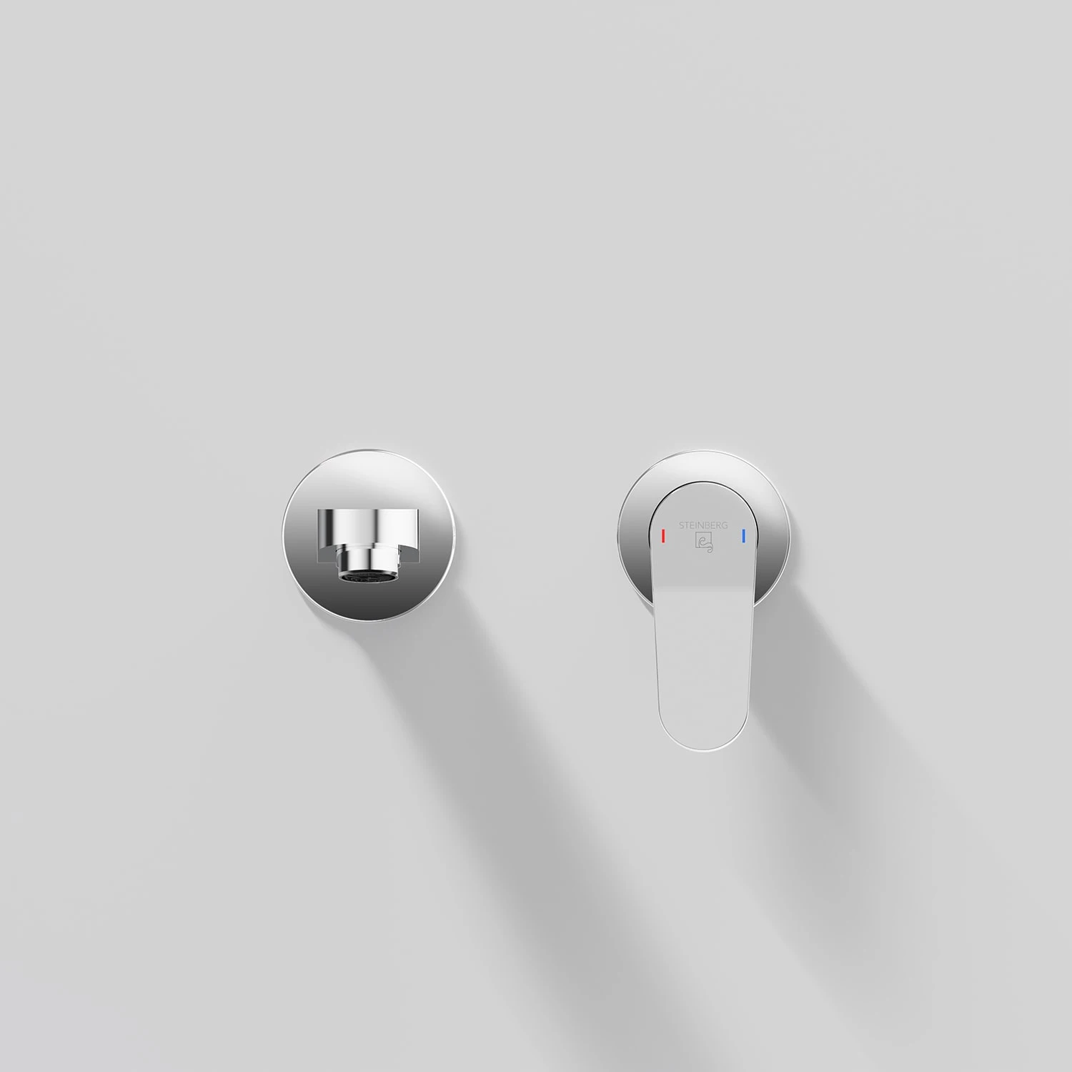 Steinberg Serie 340 Waschtisch-Wand-Einhebelmischer Mit Farbhülse 5 Steinberg Serie 340 Waschtisch-Wand-Einhebelmischer Mit Farbhülse – Bild 3