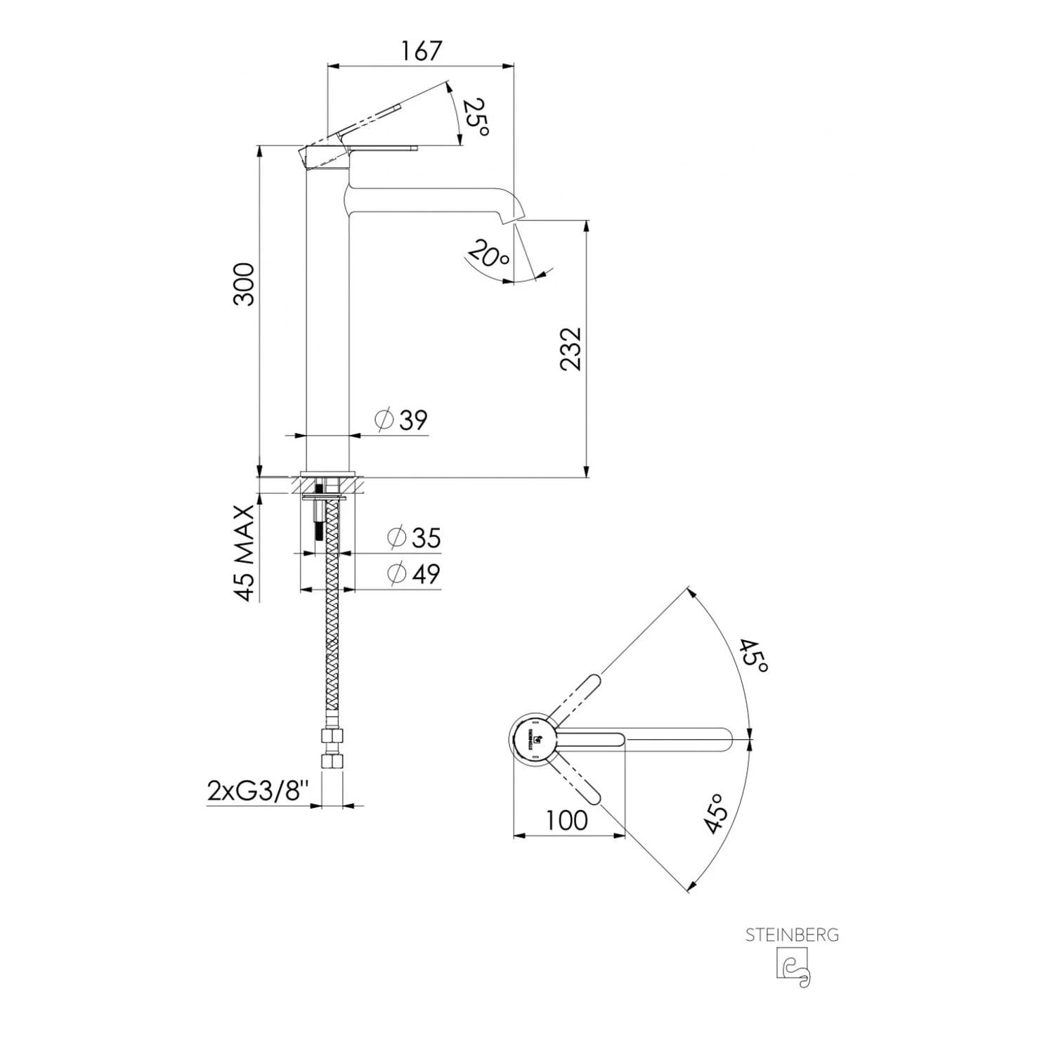 Steinberg Serie 341 Waschtisch-Einhebelmischer, Ohne Ablaufgarnitur 7 Steinberg Serie 341 Waschtisch-Einhebelmischer, Ohne Ablaufgarnitur – Bild 5