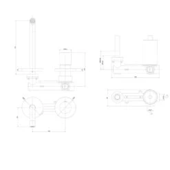 Steinkamp Living Wand-Waschtisch Einhebelmischer Incl. Grundkörper, Mit Wasserspar-Strahlregler 5L/Min, Ausladung 17,8 Cm -Megabad Verkäufe steinkamp badarmaturen light waschtisch unterputz waschtischarmatur 5327402