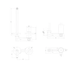 Steinkamp Living Wand-Waschtisch Einhebelmischer Incl. Grundkörper, Mit Wasserspar-Strahlregler 5L/Min, Ausladung 24,8 Cm -Megabad Verkäufe steinkamp badarmaturen light waschtisch unterputz waschtischarmatur 5327405