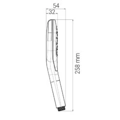 Sturotec Eco-Line 6 L/min Handbrause Eckig Mit 3 Strahlarten -Megabad Verkäufe sturotec brauseprogramm eco line handbrause eckig 9166713
