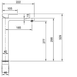 Villeroy & Boch Architectura Einhebel-Waschtischarmatur Erhöht -Megabad Verkäufe villeroy boch alle kollektionen architectura armaturen 12109083