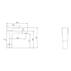 Villeroy & Boch Architectura Square Einhebel-Waschtischarmatur 15 Villeroy & Boch Architectura Square Einhebel-Waschtischarmatur -Megabad Verkäufe villeroy boch alle kollektionen architectura armaturen 13818873