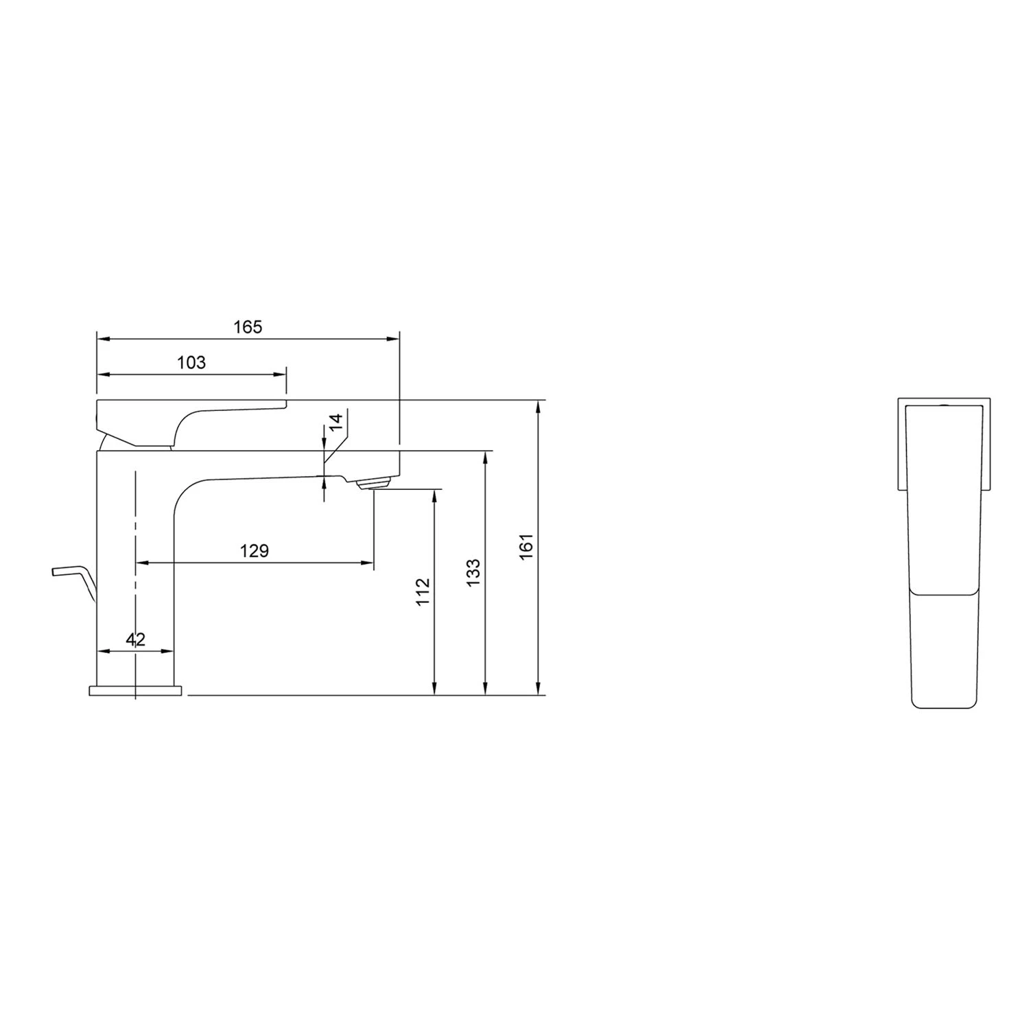 Villeroy & Boch Architectura Square Einhebel-Waschtischarmatur 7 Villeroy & Boch Architectura Square Einhebel-Waschtischarmatur – Bild 5