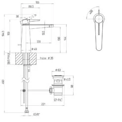 Villeroy & Boch Conum Einhebel-Waschtischarmatur Mit Zugstangen-Ablaufgarnitur -Megabad Verkäufe villeroy boch alle kollektionen conum armaturen 11849739