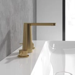 Villeroy & Boch Conum Dreiloch-Waschtischarmatur Mit Zugstangen-Ablaufgarnitur -Megabad Verkäufe villeroy boch alle kollektionen conum armaturen 13751860