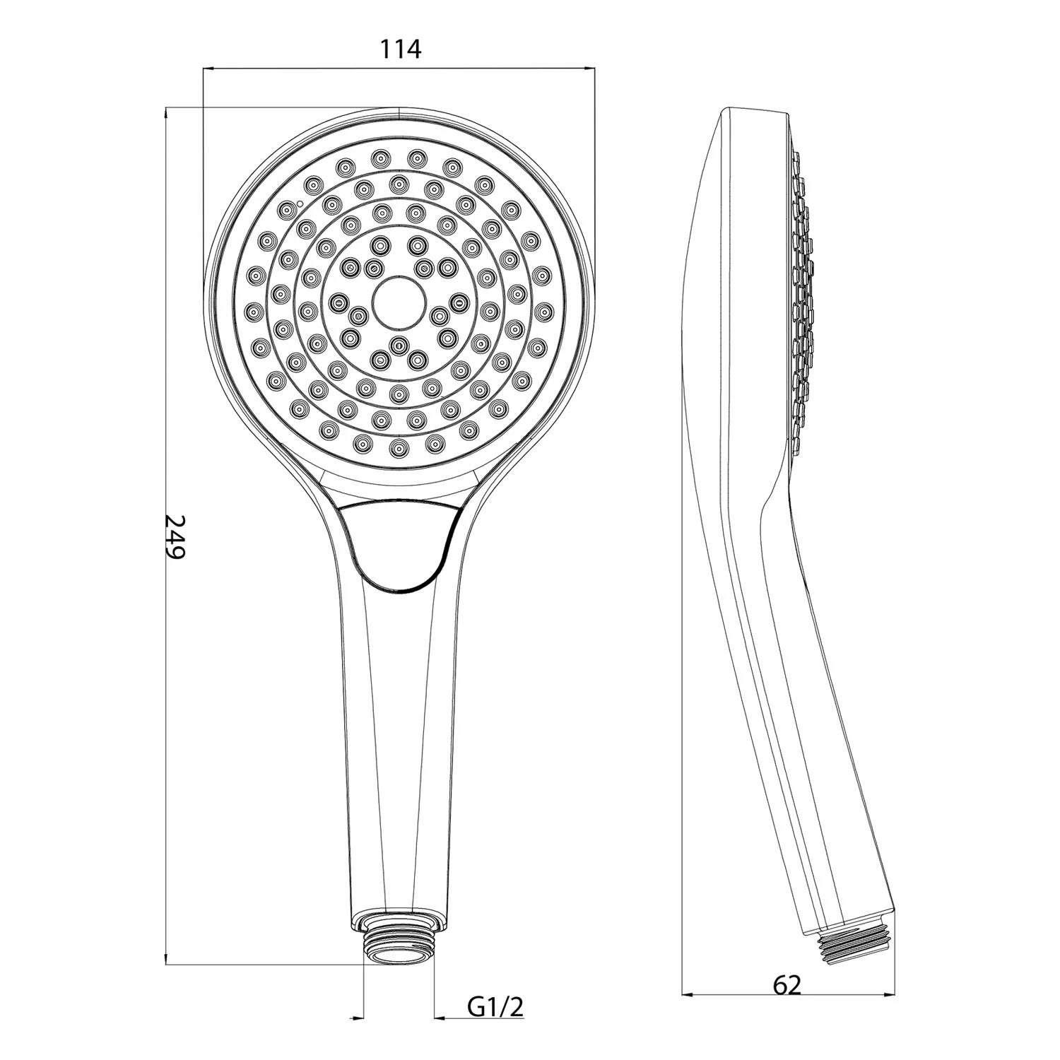 Villeroy & Boch Taro Handbrause Rund Mit 3 Strahlarten 6 Villeroy & Boch Taro Handbrause Rund Mit 3 Strahlarten – Bild 4