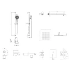 Villeroy & Boch Taro Duschsystem Mit Brausestange, Kopfbrause Und UP-Einhebel-Armatur -Megabad Verkäufe villeroy boch alle kollektionen taro armaturen 13800848