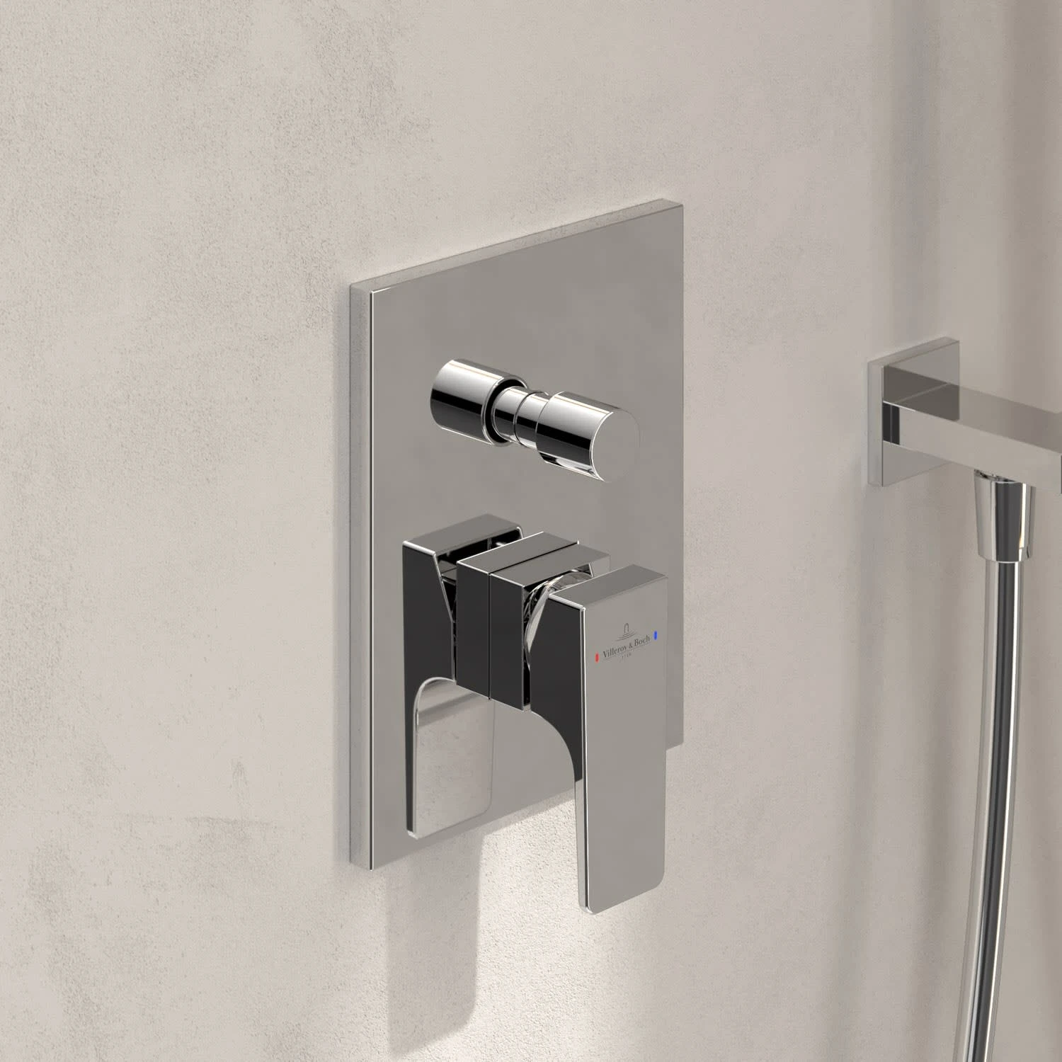 Villeroy & Boch Taro Duschsystem Mit Brausehalter, Stabhandbrause Und UP-Einhebel-Armatur 5 Villeroy & Boch Taro Duschsystem Mit Brausehalter, Stabhandbrause Und UP-Einhebel-Armatur – Bild 3