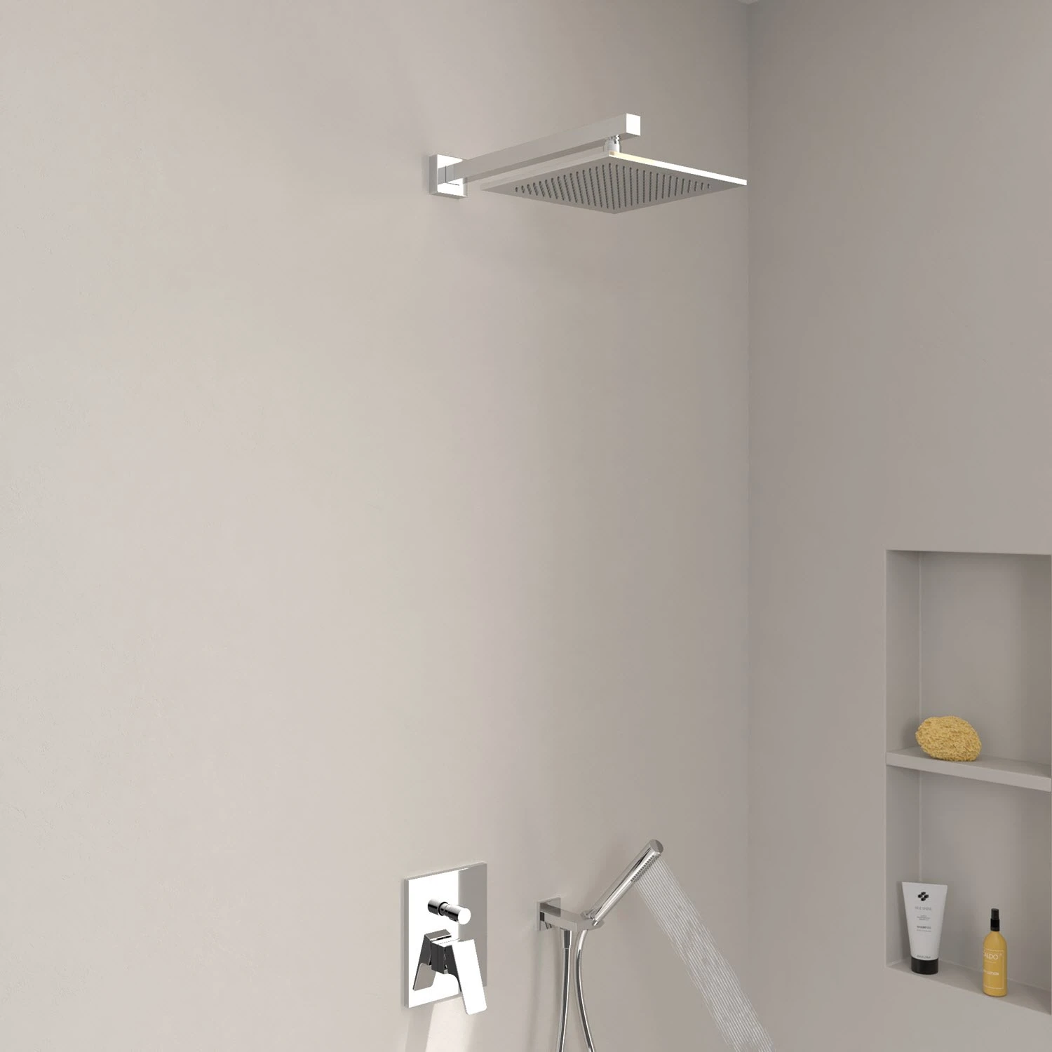 Villeroy & Boch Taro Duschsystem Mit Brausehalter, Stabhandbrause Und UP-Einhebel-Armatur 10 Villeroy & Boch Taro Duschsystem Mit Brausehalter, Stabhandbrause Und UP-Einhebel-Armatur – Bild 8